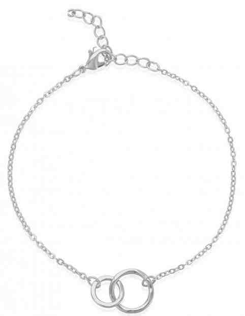 JVD Stříbrný náramek s kroužky SVLB0173XH20016 + 2 měsíce na vrácení zboží