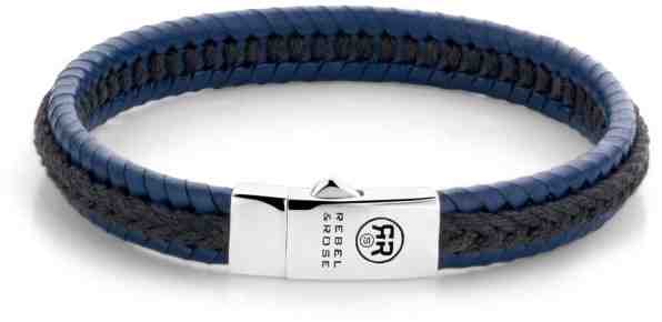 Rebel&Rose Pánský kožený náramek Dual Twisted RR-L0066-S 17,5 cm - M + 2 měsíce na vrácení zboží