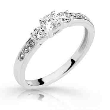 Cutie Jewellery Půvabný prsten z bílého zlata se zirkony Z6806–2360-10-X-2 51 mm + 2 měsíce na vrácení zboží