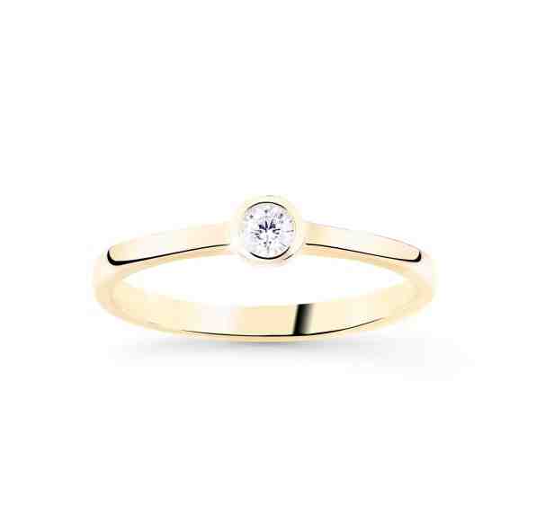 Cutie Jewellery Jemný zlatý třpytivý prsten Z8006-10-X-1 62 mm + 2 měsíce na vrácení zboží
