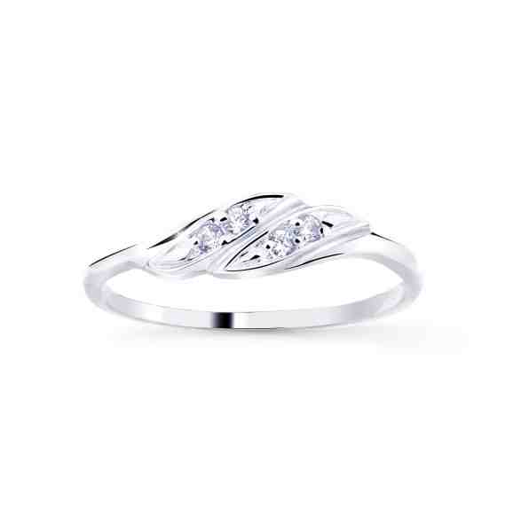 Cutie Jewellery Půvabný prsten z bílého zlata se zirkony Z8021–10-X-2 61 mm + 2 měsíce na vrácení zboží
