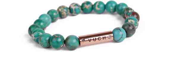 Vuch Moderní korálkový náramek z jaspisu Goldness S (16 - 17 cm) + 2 měsíce na vrácení zboží