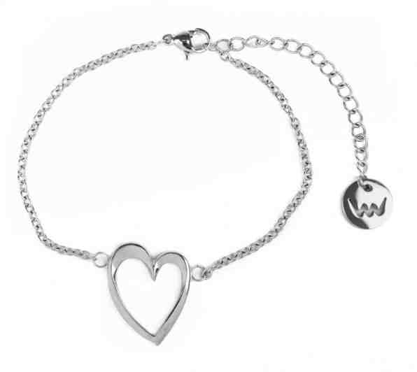 Vuch Romantický náramek Srdce Little Desire Silver + 2 měsíce na vrácení zboží