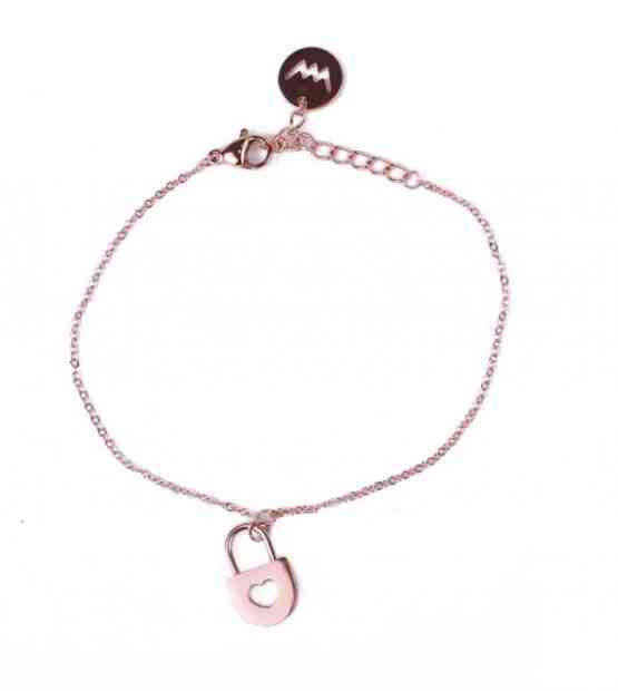 Vuch Něžný bronzový náramek Little Key Rose Gold + 2 měsíce na vrácení zboží