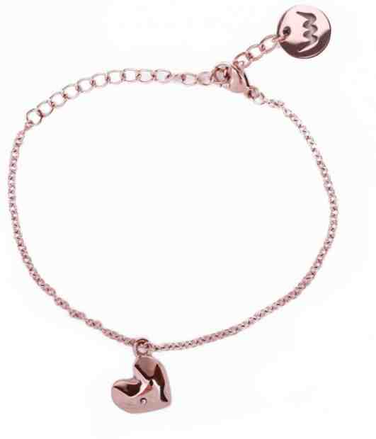 Vuch Bronzový náramek se srdíčkem Little Passion Gold + 2 měsíce na vrácení zboží
