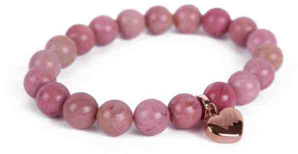 Vuch Romantický korálkový náramek z rodonitu Romantic Soul XS (15 - 16 cm) + 2 měsíce na vrácení zboží