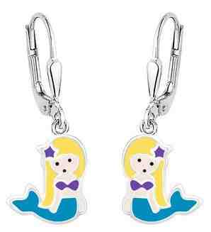 JVD Dívčí náušnice ze stříbra mořská panna SVLE0827XH20000 + 2 měsíce na vrácení zboží