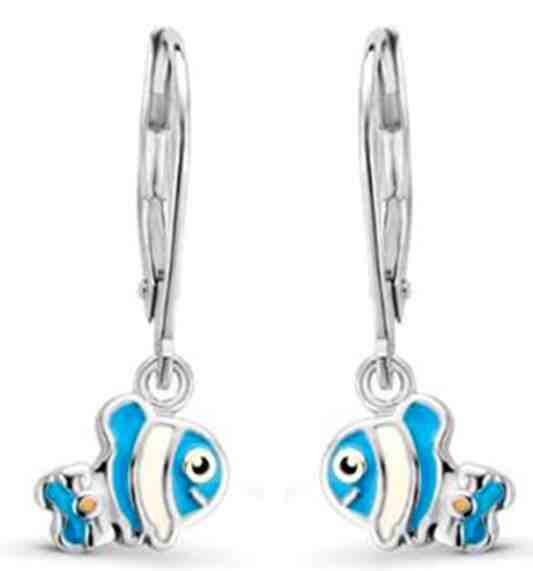 JVD Dívčí náušnice ze stříbra rybky SVLE0825XH20000 + 2 měsíce na vrácení zboží
