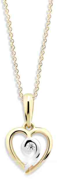 Cutie Jewellery Romantický bicolor přívěsek ze žlutého zlata Z6298-1609-40-10-X-1 + 2 měsíce na vrácení zboží