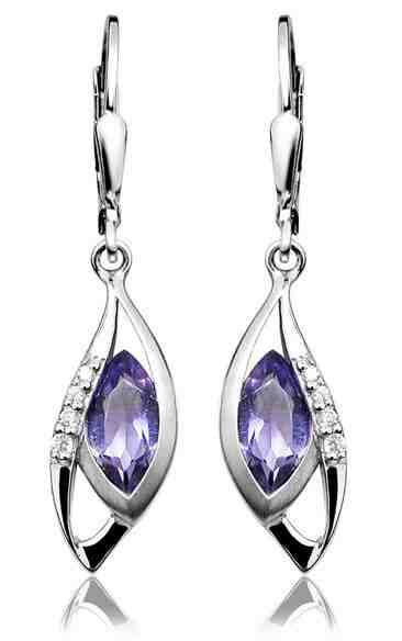 JVD Třpytivé stříbrné náušnice se zirkony SVLE0059SH8F200 + 2 měsíce na vrácení zboží