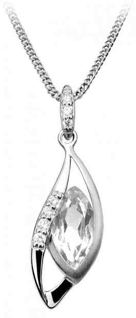 JVD Stříbrný přívěsek s čirými zirkony SVLP0059SH8BI00 + 2 měsíce na vrácení zboží