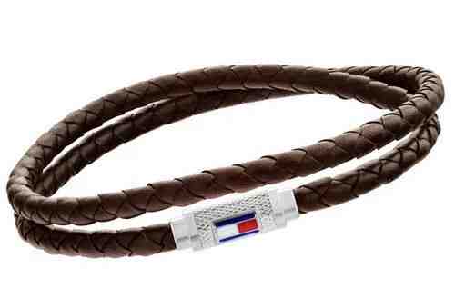 Tommy Hilfiger Dvojitý kožený náramek TH2790012 + 2 měsíce na vrácení zboží