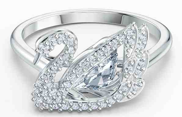 Swarovski Luxusní prsten s labutí Swan 5534842 58 mm + 2 měsíce na vrácení zboží