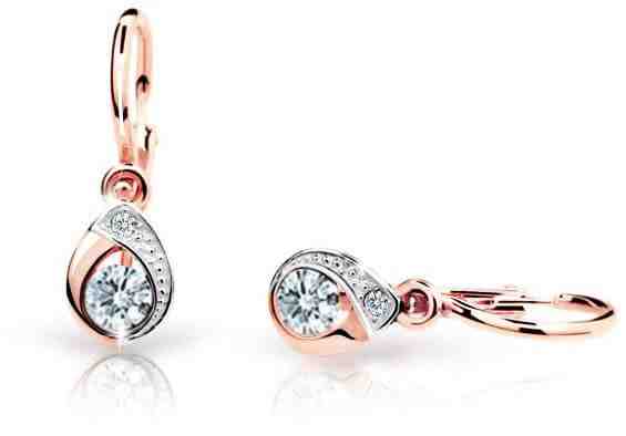 Cutie Jewellery Dětské náušnice z růžového zlata C1898-10-X-4 světle modrá + 2 měsíce na vrácení zboží