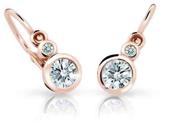 Cutie Jewellery Dětské náušnice z růžového zlata C1984-10-X-4 růžová + 2 měsíce na vrácení zboží