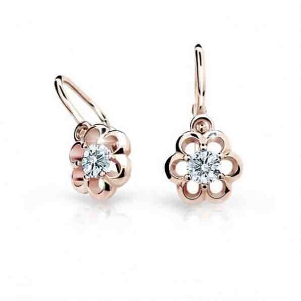 Cutie Jewellery Dětské náušnice z růžového zlata C1947-10-X-4 růžová + 2 měsíce na vrácení zboží