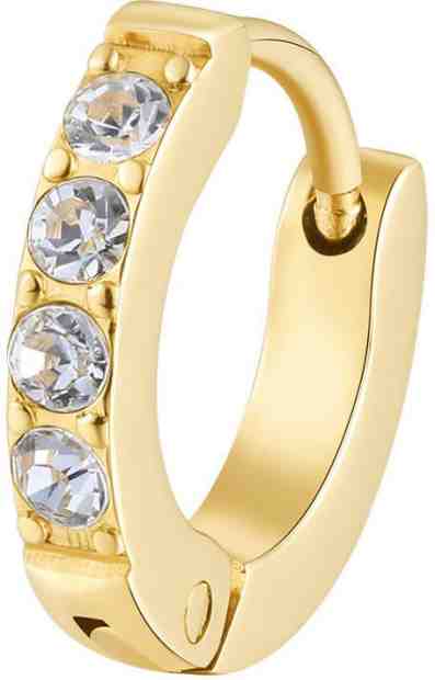 Brosway Pozlacená single náušnice s krystaly Chakra BHKE037 + 2 měsíce na vrácení zboží