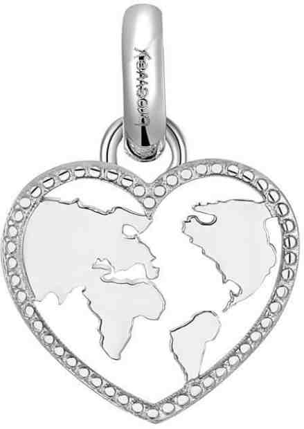Brosway Ocelový přívěsek Srdce s mapou světa Très Jolie BTJM425 + 2 měsíce na vrácení zboží