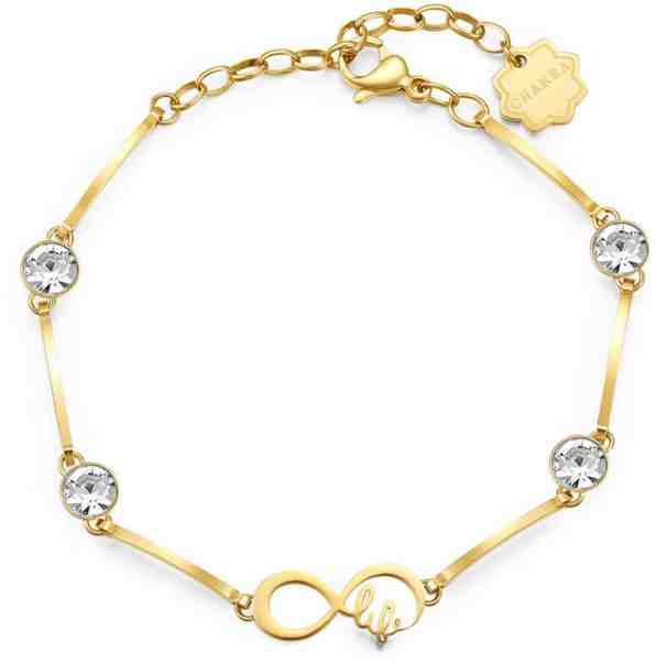 Brosway Pozlacený náramek s krystaly Nekonečno Chakra BHKB030 + 2 měsíce na vrácení zboží