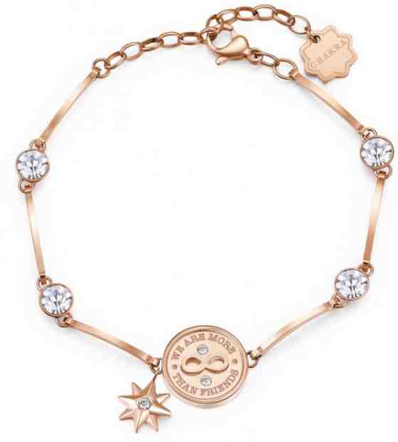 Brosway Bronzový náramek přátelství s krystaly Chakra BHKB046EN + 2 měsíce na vrácení zboží