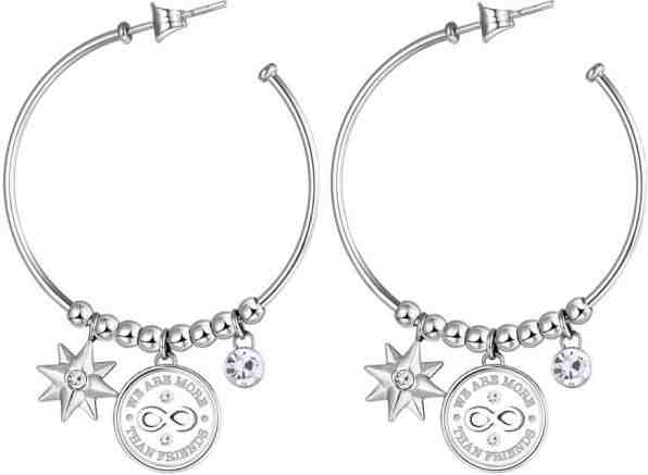 Brosway Kruhové ocelové náušnice s přívěsky Chakra BHKL27EN + 2 měsíce na vrácení zboží