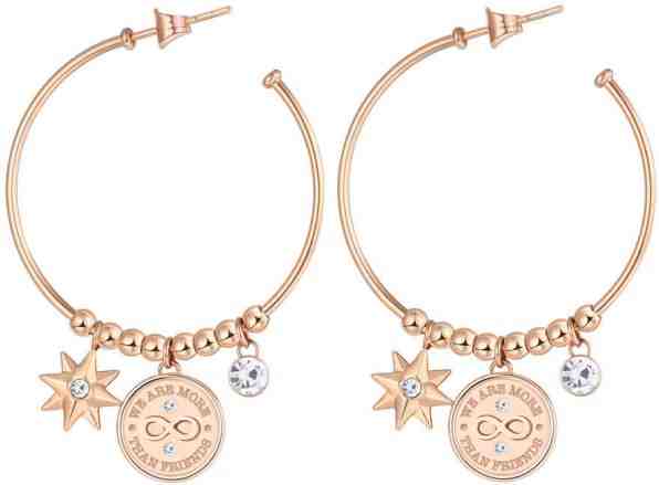 Brosway Kruhové bronzové náušnice s přívěsky Chakra BHKL28EN + 2 měsíce na vrácení zboží