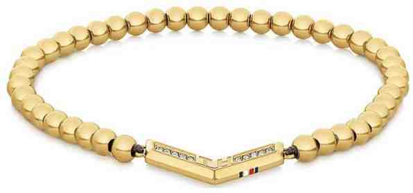 Tommy Hilfiger Pozlacený korálkový náramek s krystaly TH2780362 + 2 měsíce na vrácení zboží