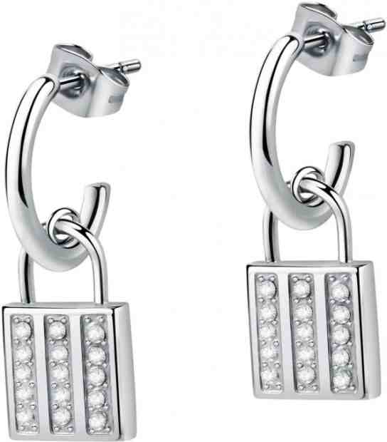 Morellato Moderní ocelové náušnice s krystaly Dolcevita SAUB08 + 2 měsíce na vrácení zboží