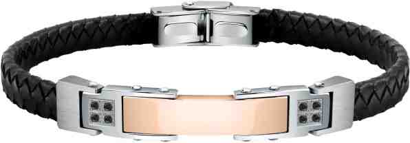 Morellato Moderní kožený náramek s výraznou ozdobou Moody SQH30 + 2 měsíce na vrácení zboží