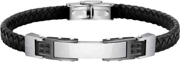 Morellato Moderní kožený náramek s ocelovou ozdobou Moody SQH31 + 2 měsíce na vrácení zboží