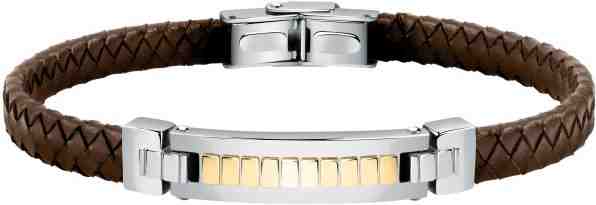 Morellato Elegantní kožený náramek s ocelovou ozdobou Moody SQH34 + 2 měsíce na vrácení zboží