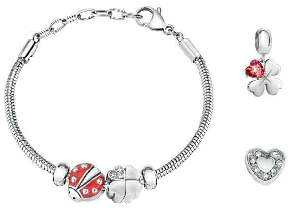 Morellato Stylový ocelový set Drops SCZ1141 (náramek, dropsy) + 2 měsíce na vrácení zboží