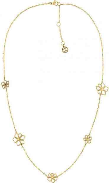 Tommy Hilfiger Hravý pozlacený náhrdelník s květinami TH2780366 + 2 měsíce na vrácení zboží
