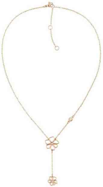 Tommy Hilfiger Půvabný květinový náhrdelník z pozlacené oceli TH2780368 + 2 měsíce na vrácení zboží