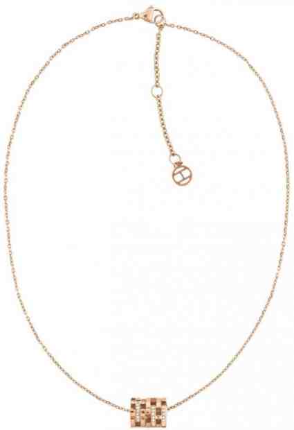 Tommy Hilfiger Módní bronzový náhrdelník s fashion přívěskem TH2780385 + 2 měsíce na vrácení zboží
