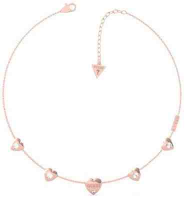 Guess Zamilovaný bronzový náhrdelník Guess is for lovers UBN70030 + 2 měsíce na vrácení zboží