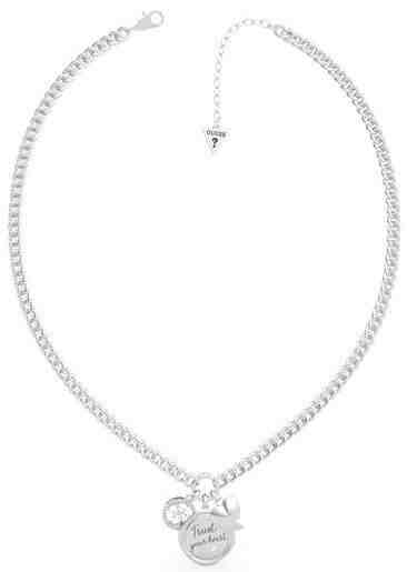 Guess Módní ocelový náhrdelník se třemi přívěsky UBN70038 + 2 měsíce na vrácení zboží