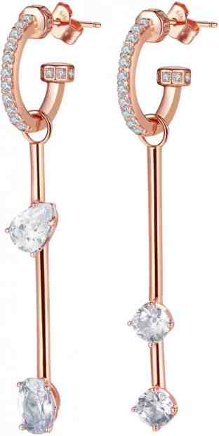 Rosato Bronzové asymetrické náušnice s přívěsky Storie RZO010 + 2 měsíce na vrácení zboží