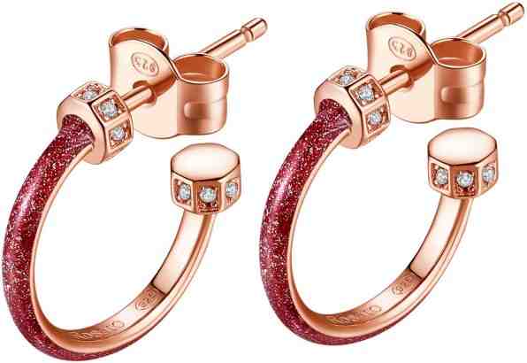 Rosato Bronzové kruhové náušnice se zirkony Storie RZO008 + 2 měsíce na vrácení zboží