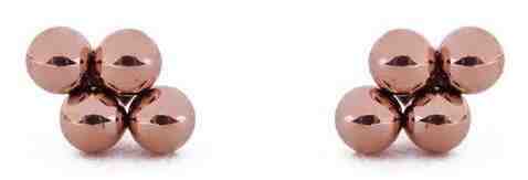 Vuch Minimalistické ocelové náušnice Irakli Rose Gold + 2 měsíce na vrácení zboží