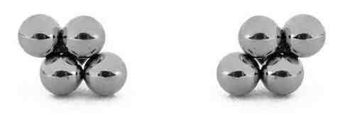 Vuch Minimalistické ocelové náušnice Irakli Silver + 2 měsíce na vrácení zboží