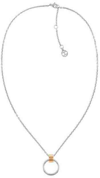 Tommy Hilfiger Luxusní ocelový bicolor náhrdelník s přívěskem TH2780393 + 2 měsíce na vrácení zboží