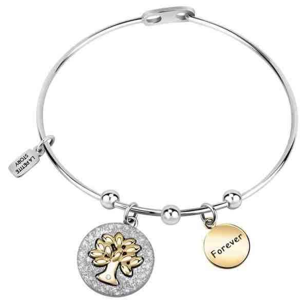 La Petite Story Pevný ocelový náramek s přívěsky LPS05ASF25 + 2 měsíce na vrácení zboží