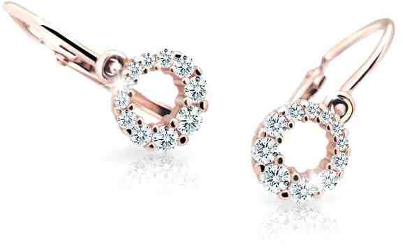 Cutie Jewellery Dětské náušnice z růžového zlata C2154-10-X-4 růžová + 2 měsíce na vrácení zboží