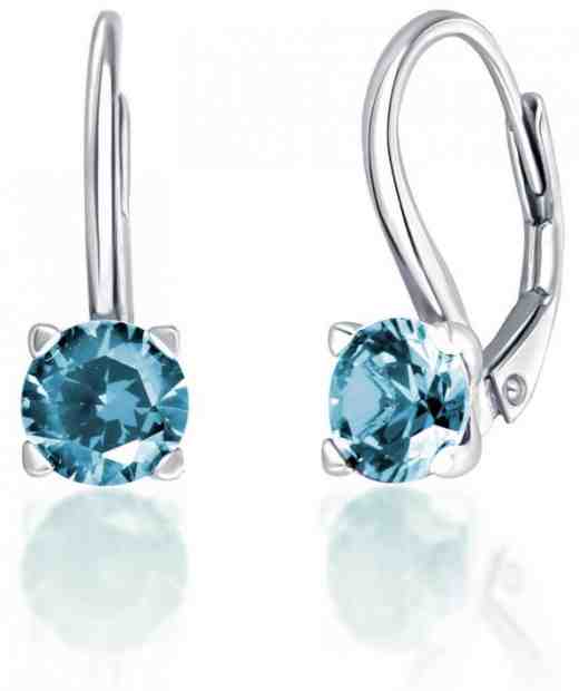 JVD Stříbrné náušnice s tyrkysovými zirkony SVLE0503XF3M208 + 2 měsíce na vrácení zboží