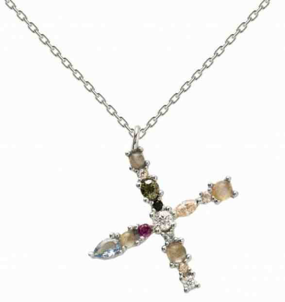 PDPAOLA Stříbrný náhrdelník písmeno "X" se zirkony CO02-119-U (řetízek, přívěsek) + 2 měsíce na vrácení zboží