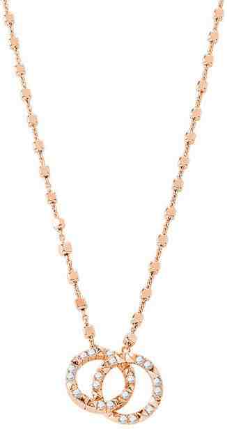 Rosato Moderní bronzový náhrdelník se zirkony Cubica RZC041 + 2 měsíce na vrácení zboží