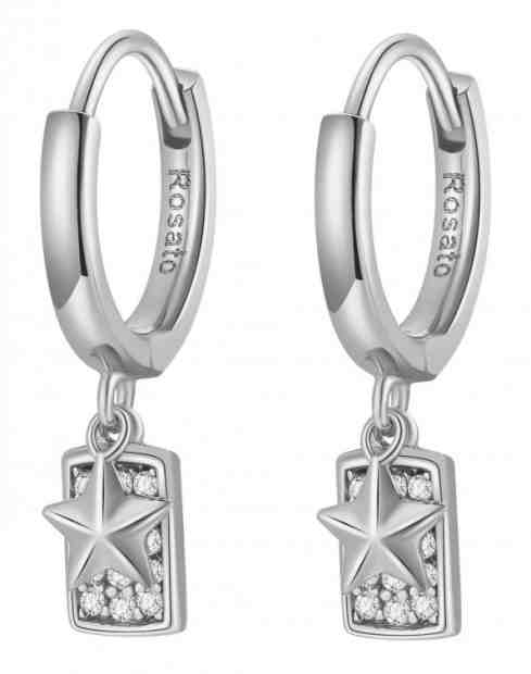 Rosato Stříbrné kruhové náušnice s přívěsky Futura RZFU23 + 2 měsíce na vrácení zboží
