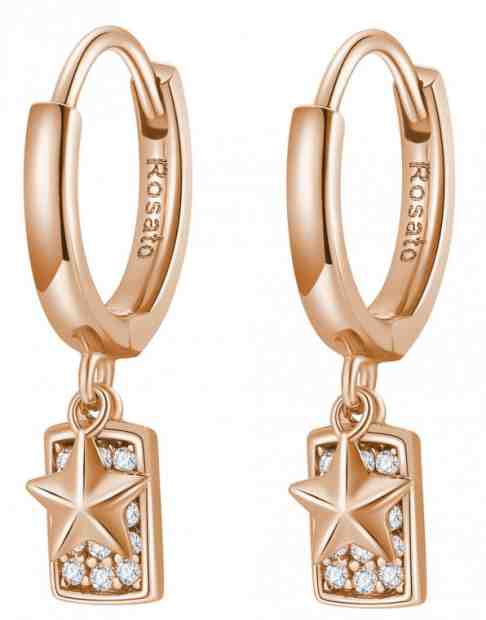 Rosato Bronzové kruhové náušnice s přívěsky Futura RZFU24 + 2 měsíce na vrácení zboží