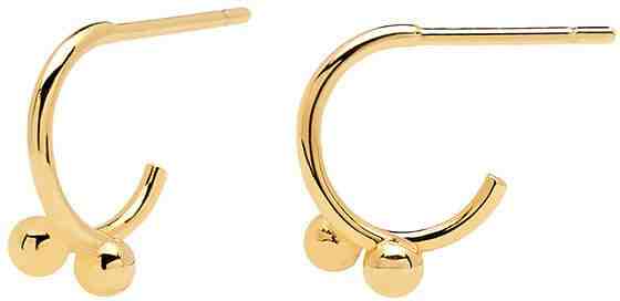 PDPAOLA Půvabné pozlacené náušnice AURA Gold AR01-085-U + 2 měsíce na vrácení zboží